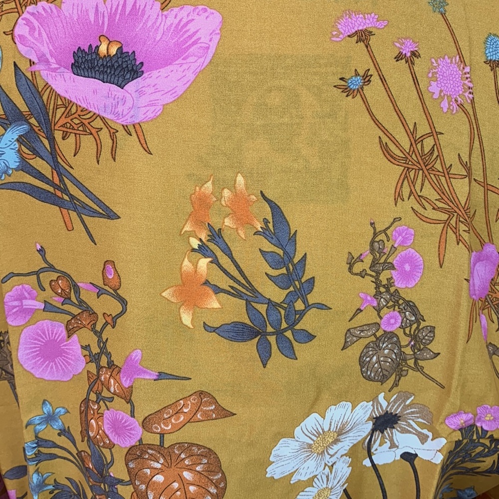 Bohemian Dahlia Floral Kimono Mini Dress - Picture 12 of 12